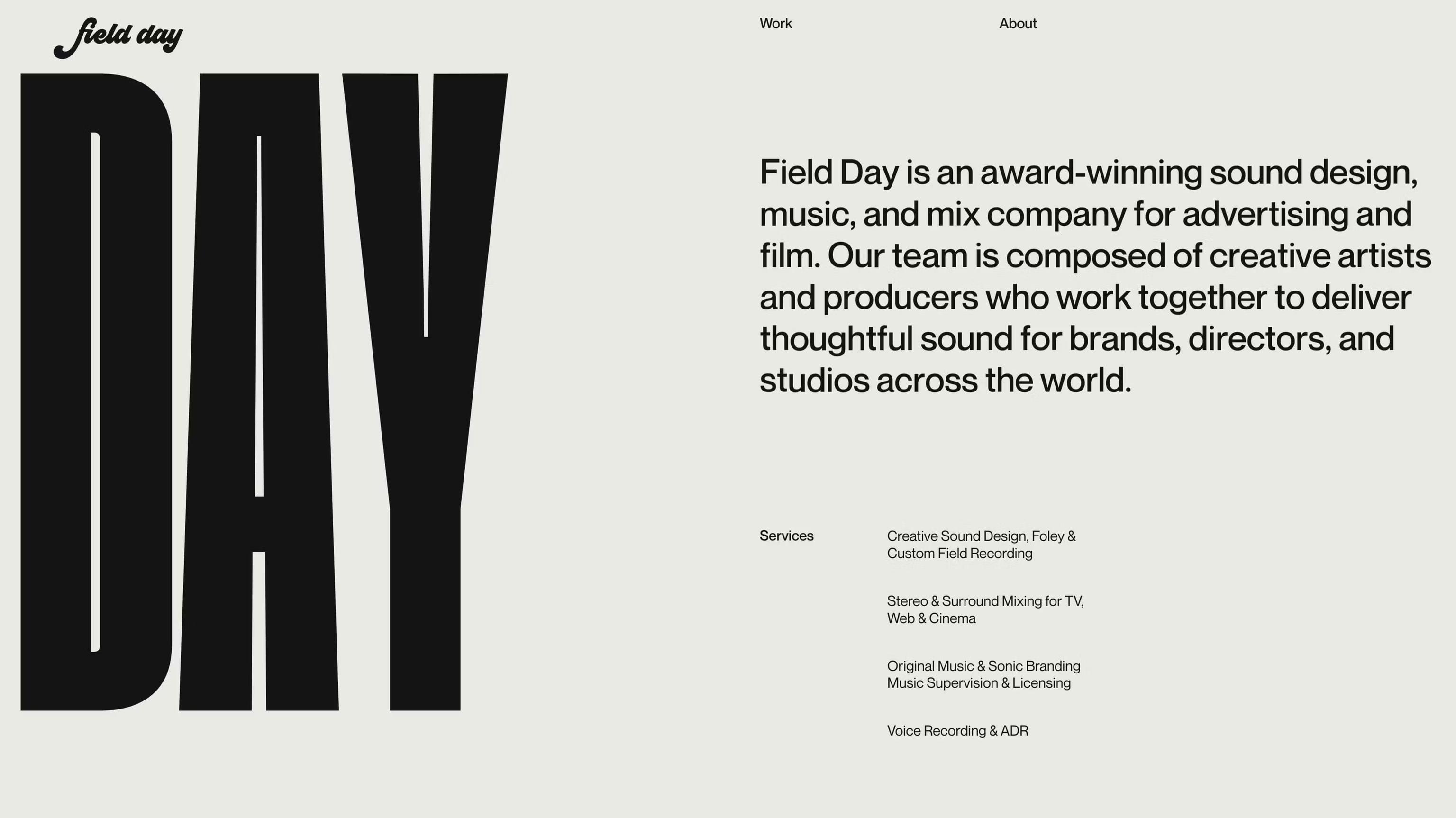 FIELD DAY SOUND Project Image