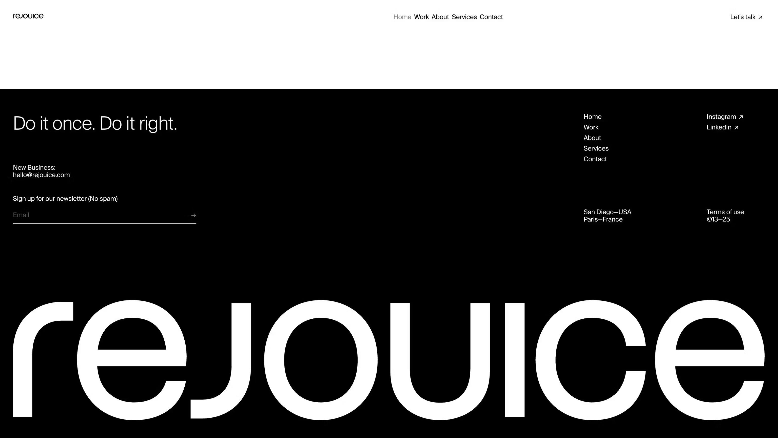 Rejouice Portfolio Project Image